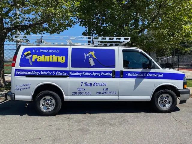 NJ Professional Painting van with seven days per week service for commercial and residential painting