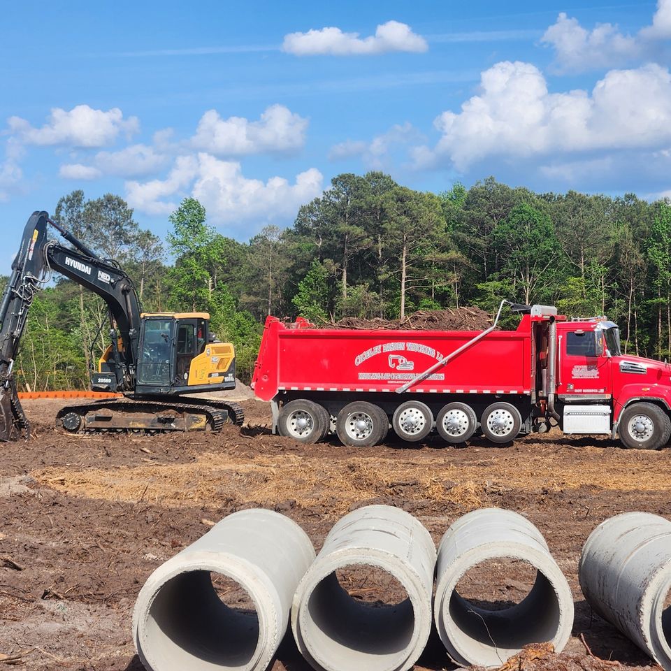 Ciceley Basden Trucking, Land Clearing Services NC, Land Clearing Services SC, Grading Services NC, Grading Services SC, Hauling Services NC, 