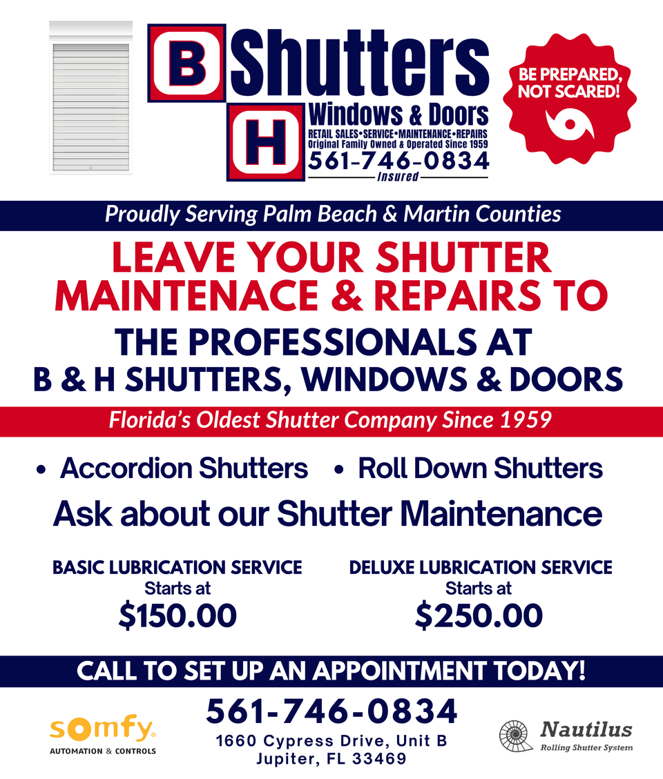 B   h shutters maintenance flyer