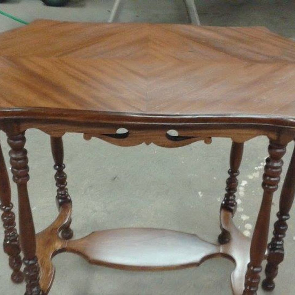 After picture of side table