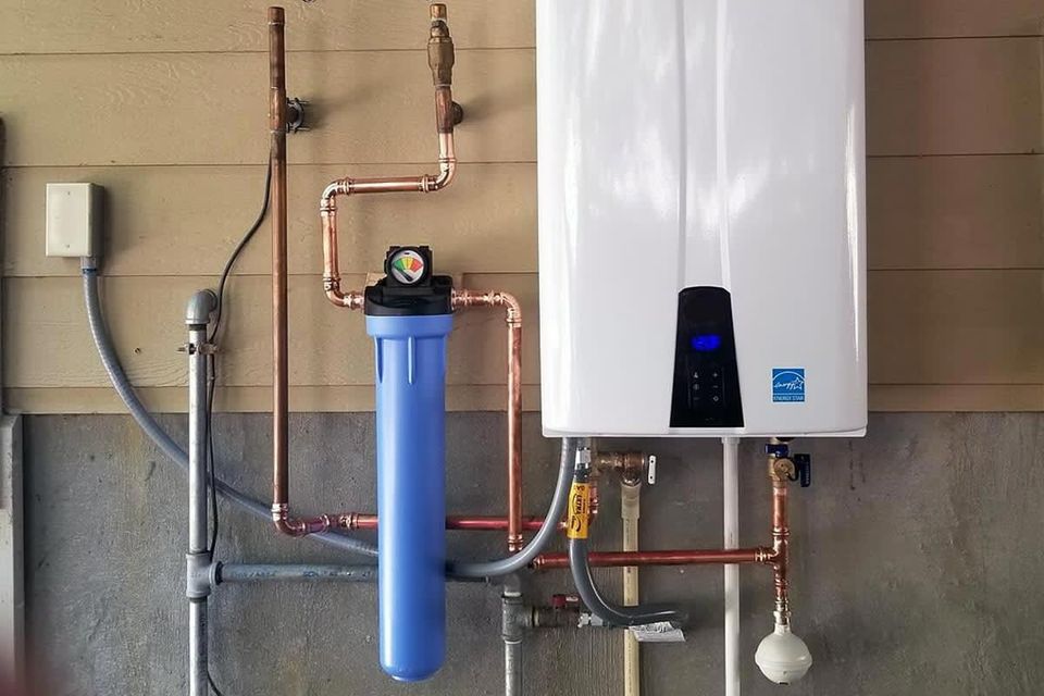 Tankless water heater installation or replacement
