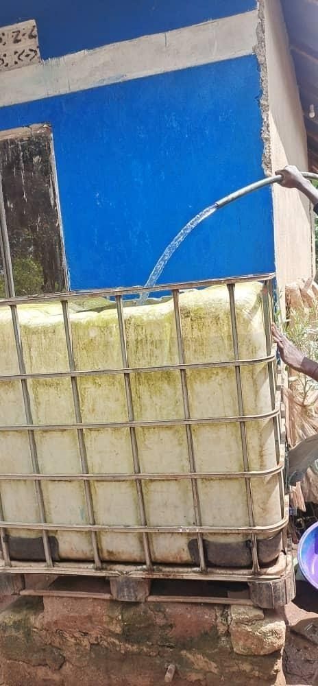 Kikandwa village water tank