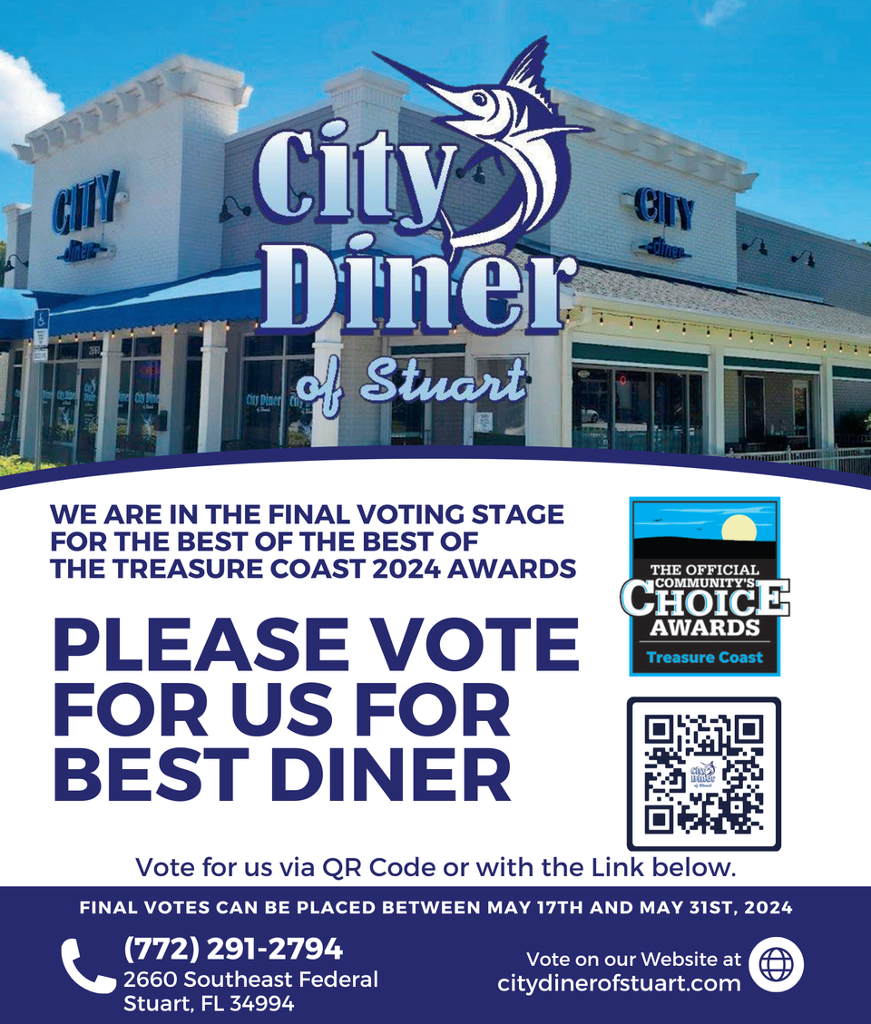 City diner vote for us  (8.5 x 10 in)