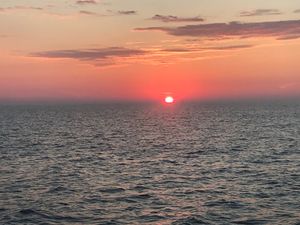 Sunset over ocean