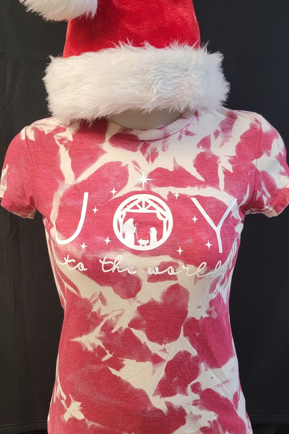DTF direct to film example women's t-shirt - Joy to the World