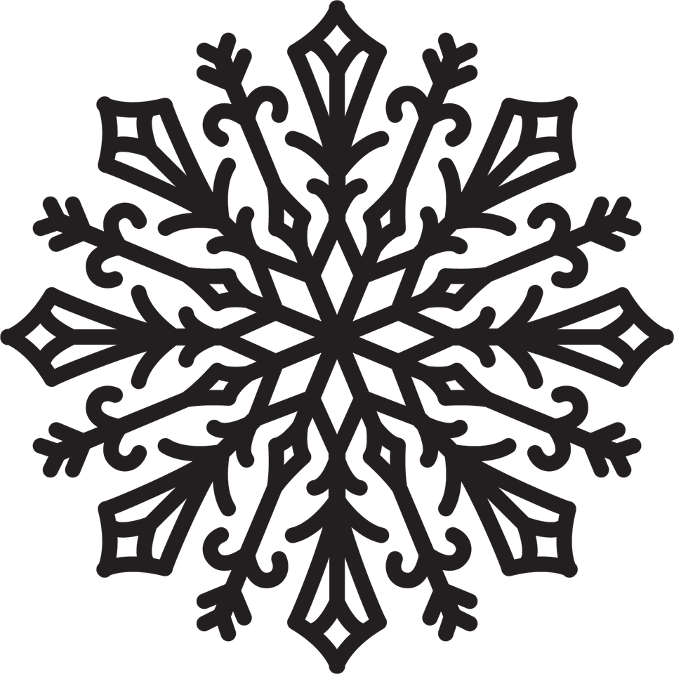Seasons   winter winter snowflakes blk 01