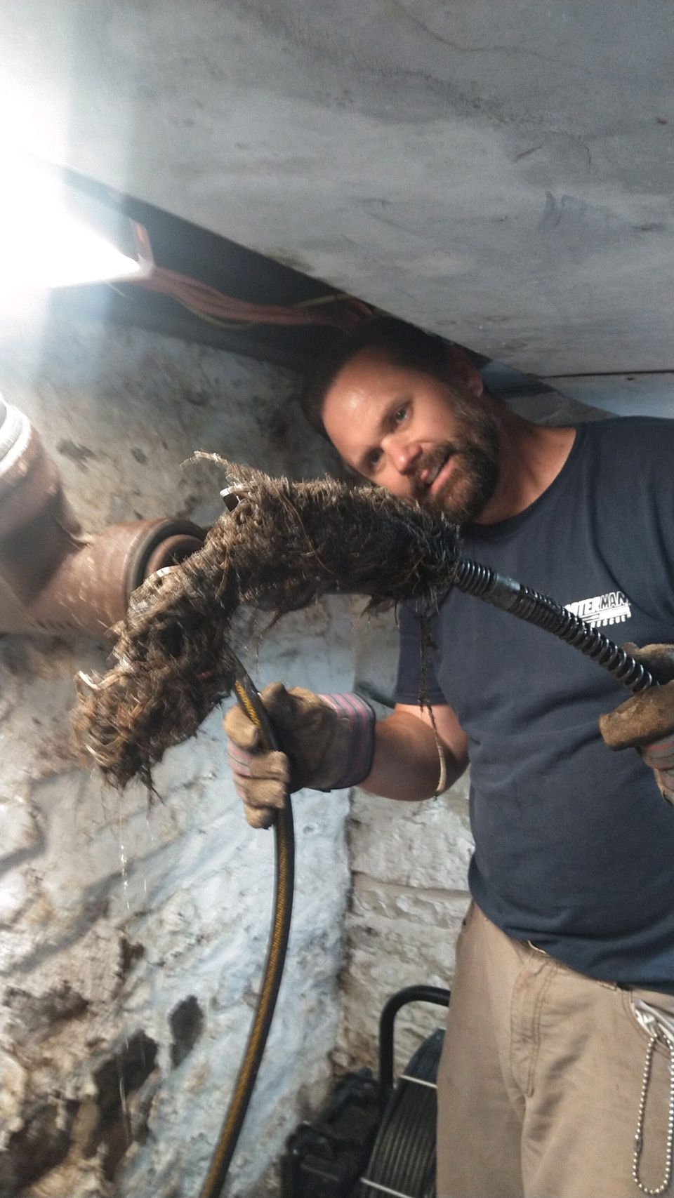 A clog that was found during drain cleaning in Valdosta, GA