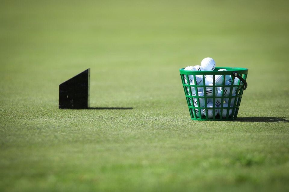 Tee box indoor golf drills