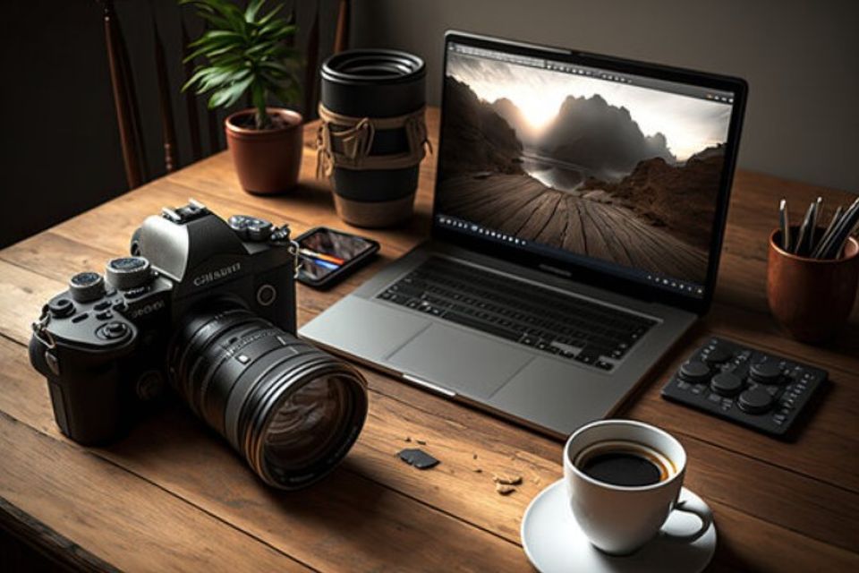Thumbnail camera and laptop