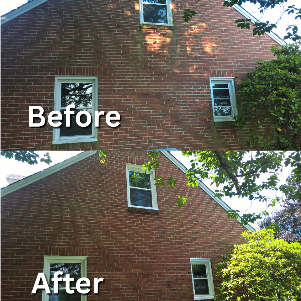 brick home house wash