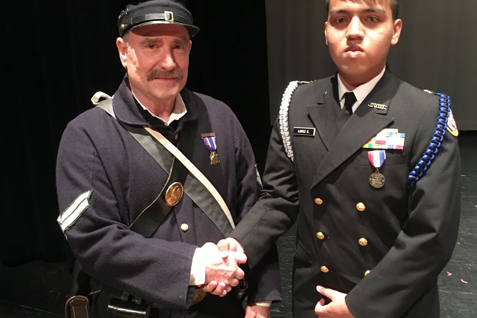 Michael lance and cadet erik lopez   dekaney hs   18 apr 2019