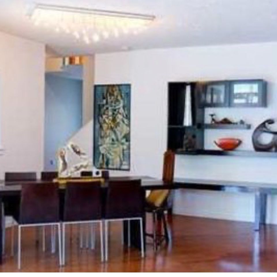 Before shot living room with table