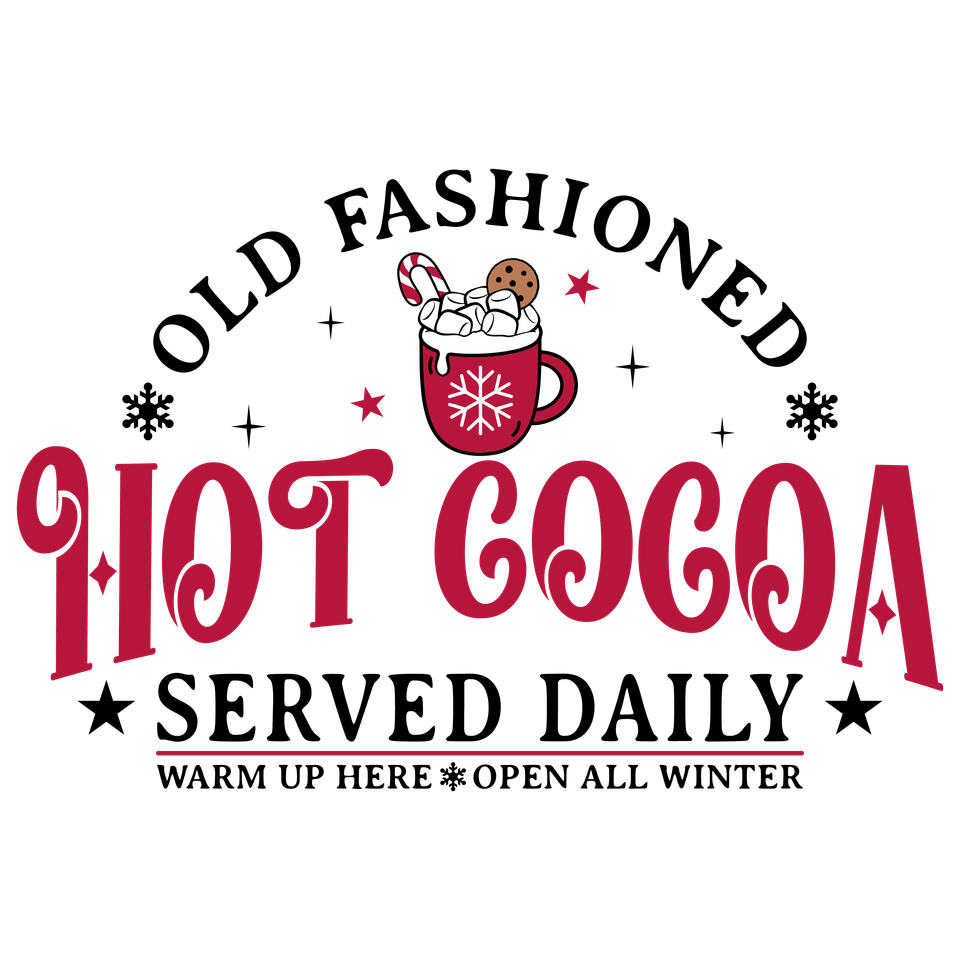 Seasons   christmas old fashion hot cocoa served daily