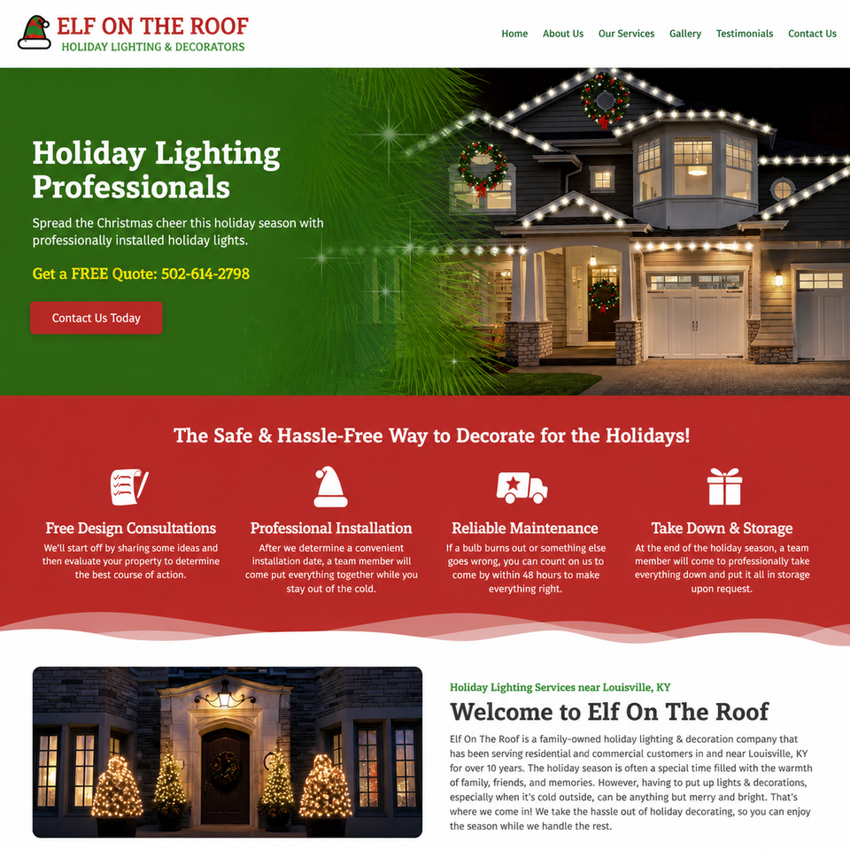 Elf on the roof