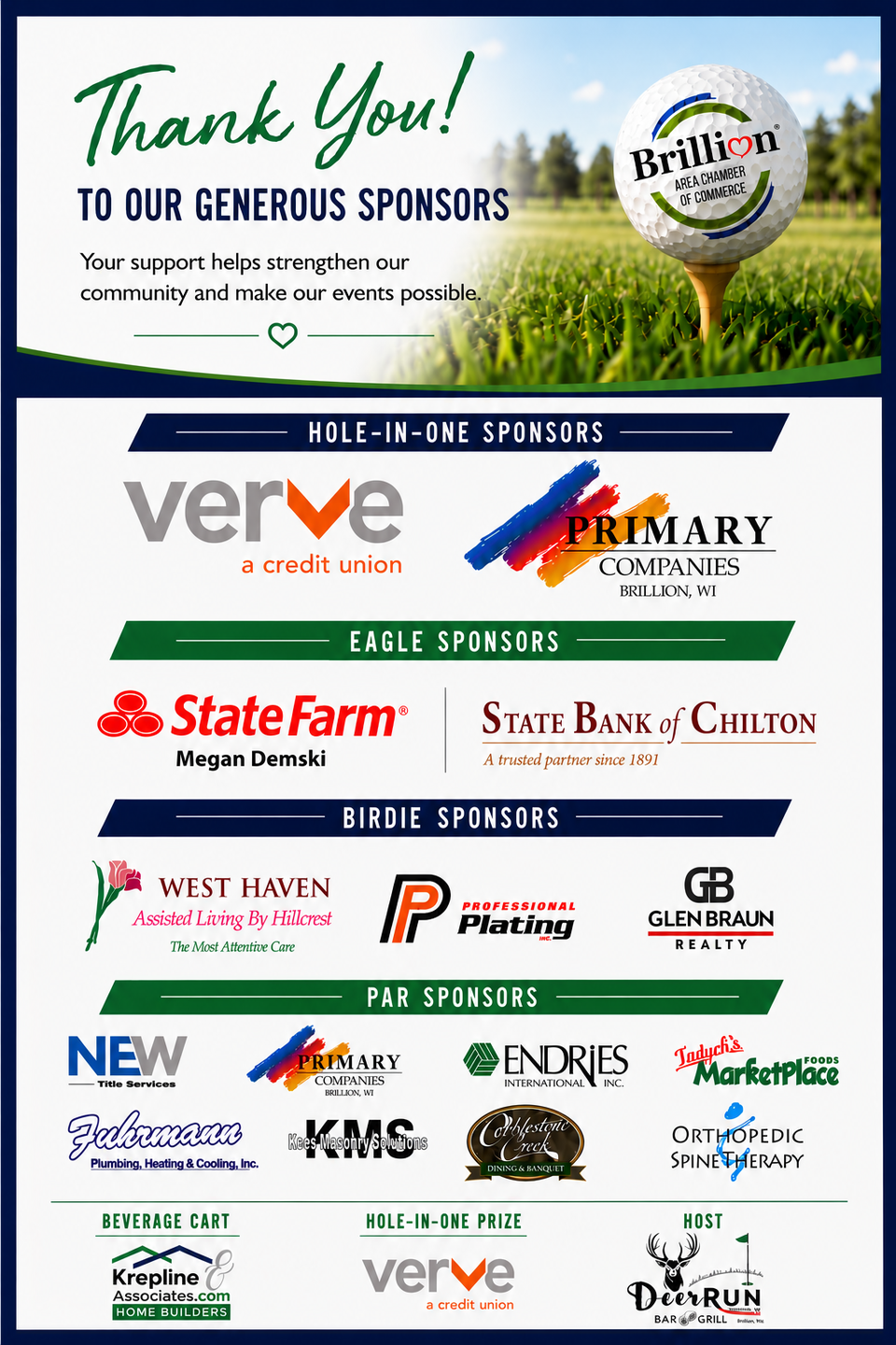 Thank you sponsors 2026