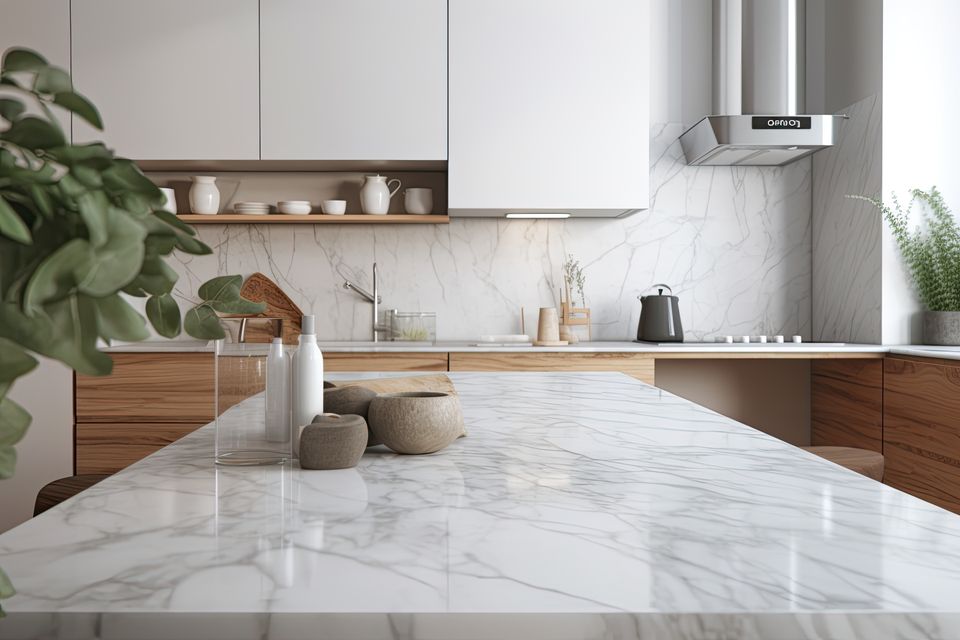 Marble countertop