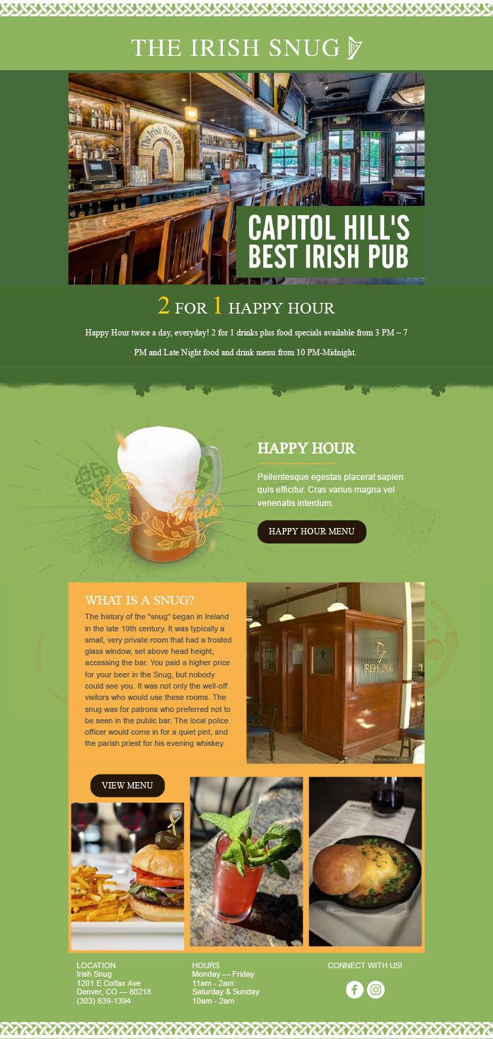 Email layouts template 12 example