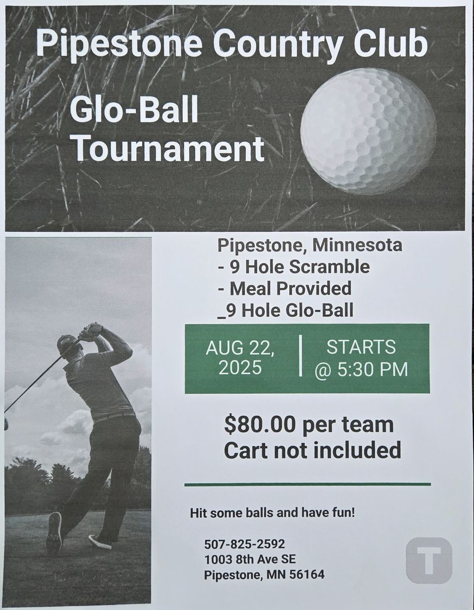 Glo ball tourney aug 22