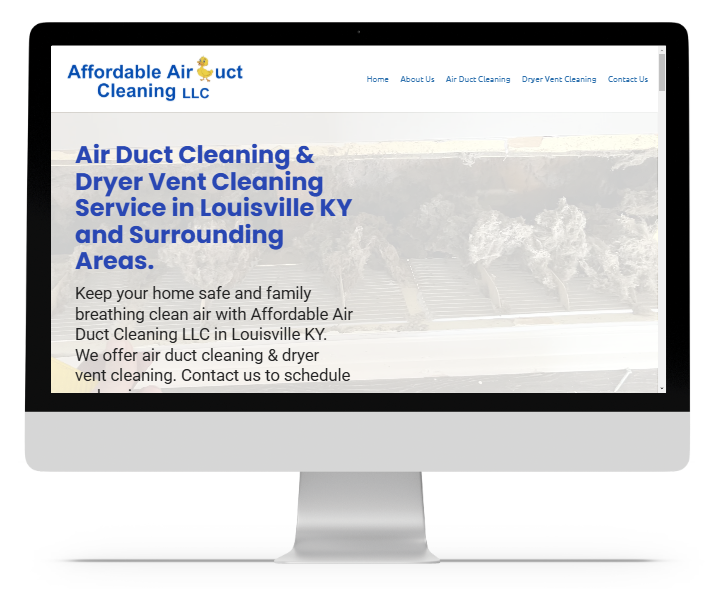Affordable Air Duct Cleaning LLC website preview
