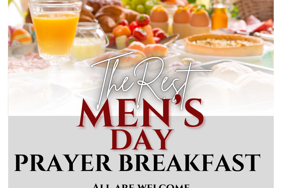 Pink and white photo centric women's day brunch flyer