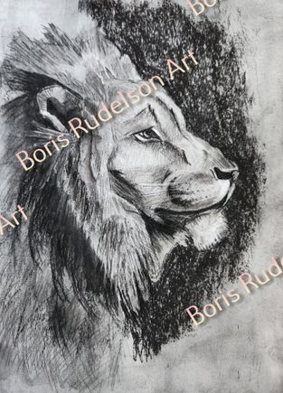 Pencil. Lion