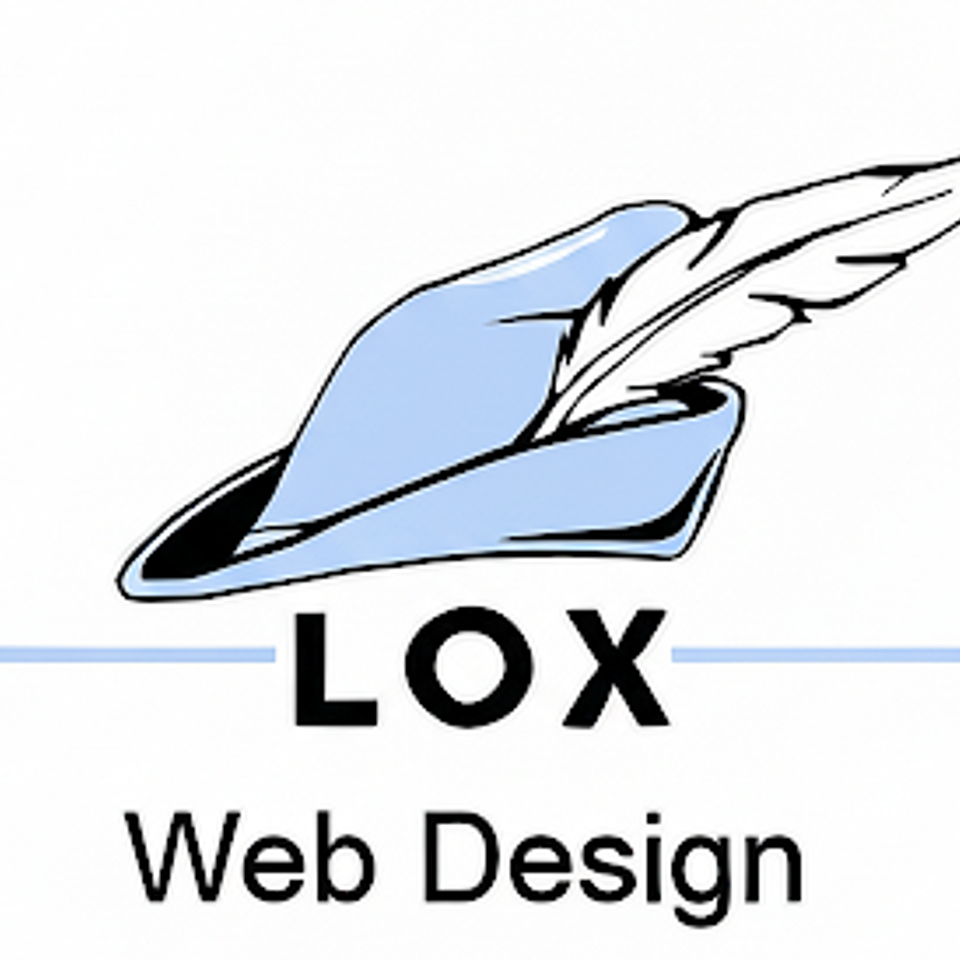 Cropped baby blue lox logo