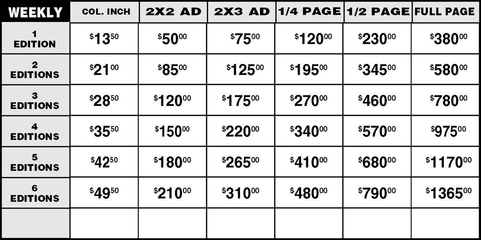 Rate card for website 121724