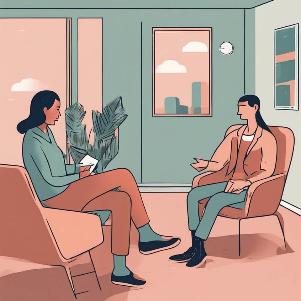 A person in  therapy