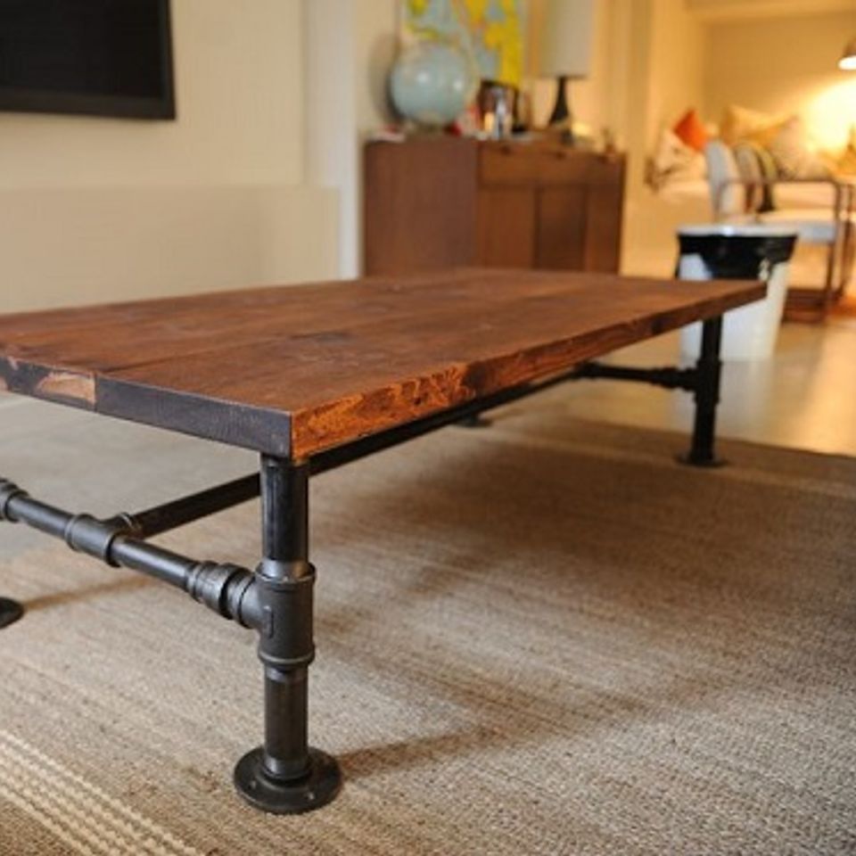 Diy industrial coffee table 1