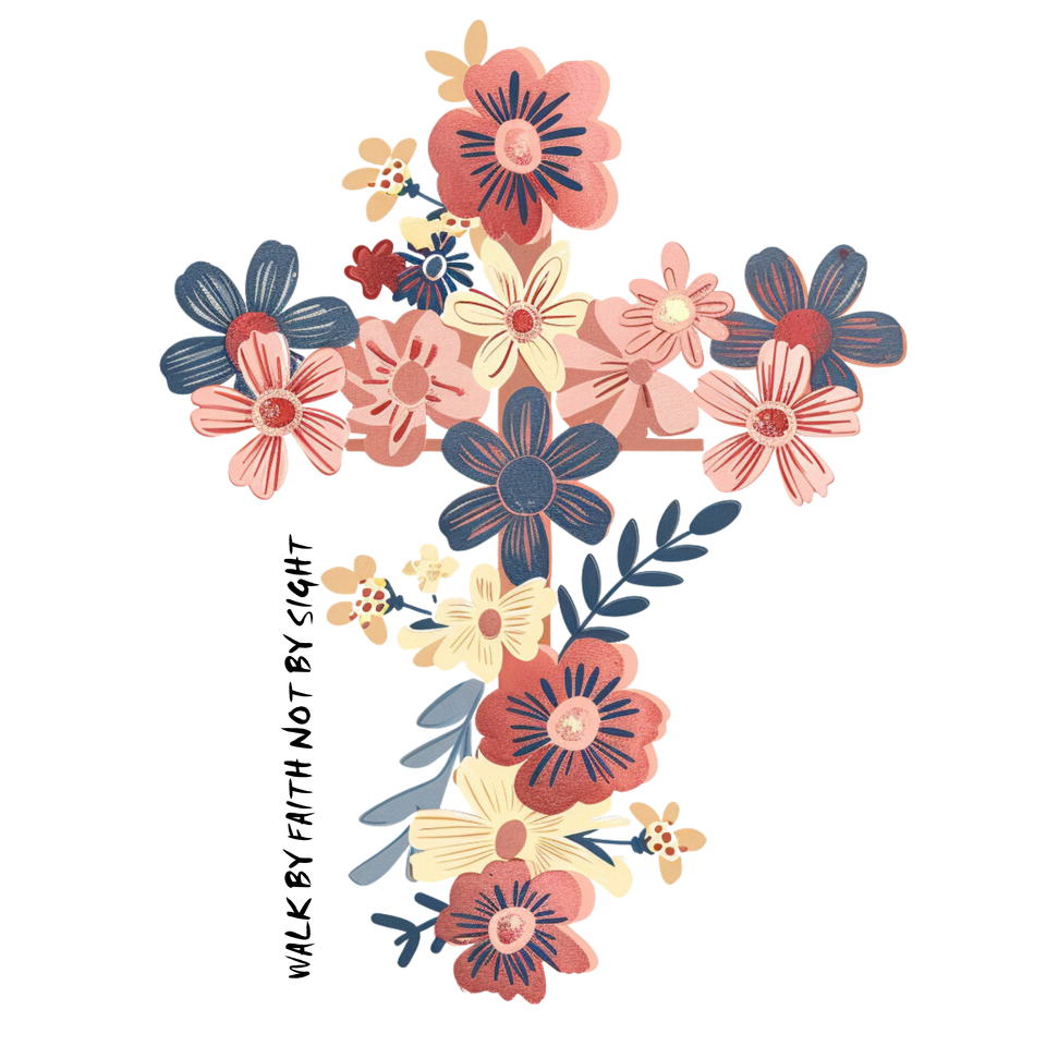 Faith   floral cross 5 4