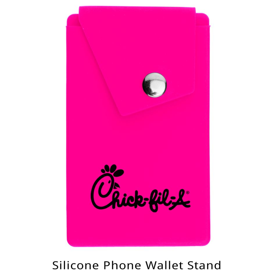 Silicone phone pocket with stand