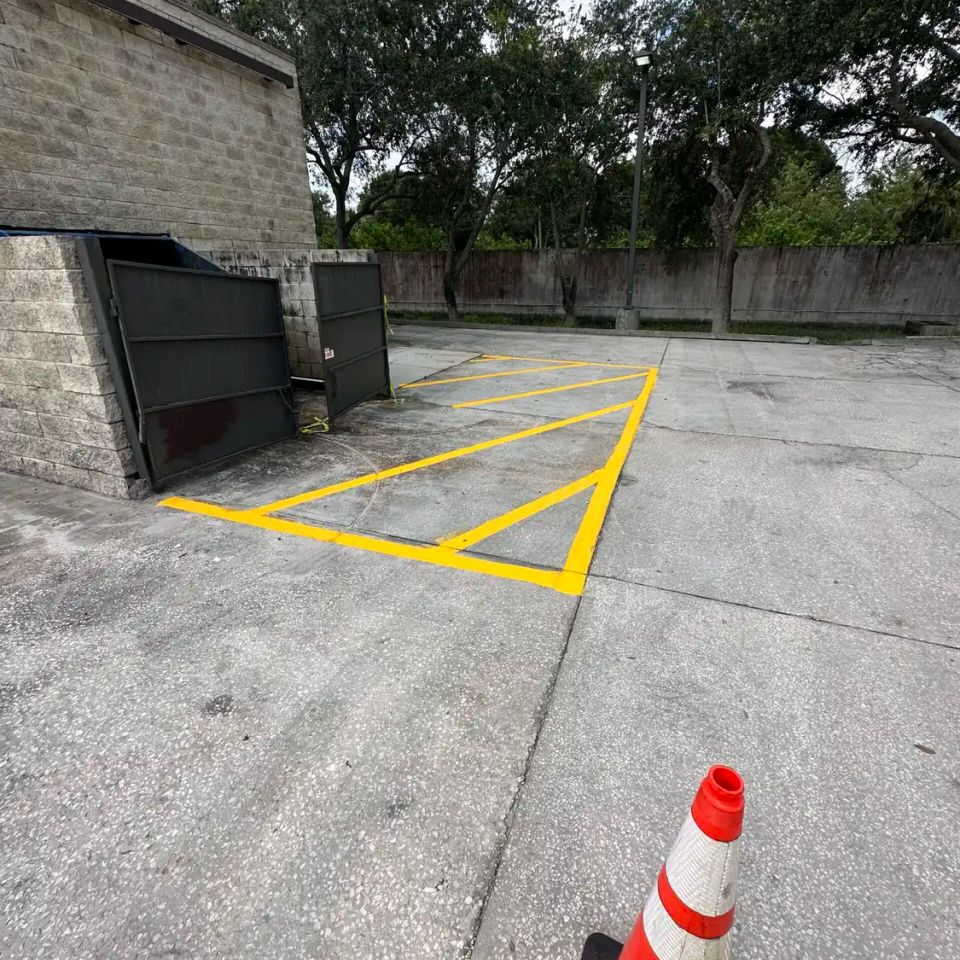 Palm bay asphalt striping 35