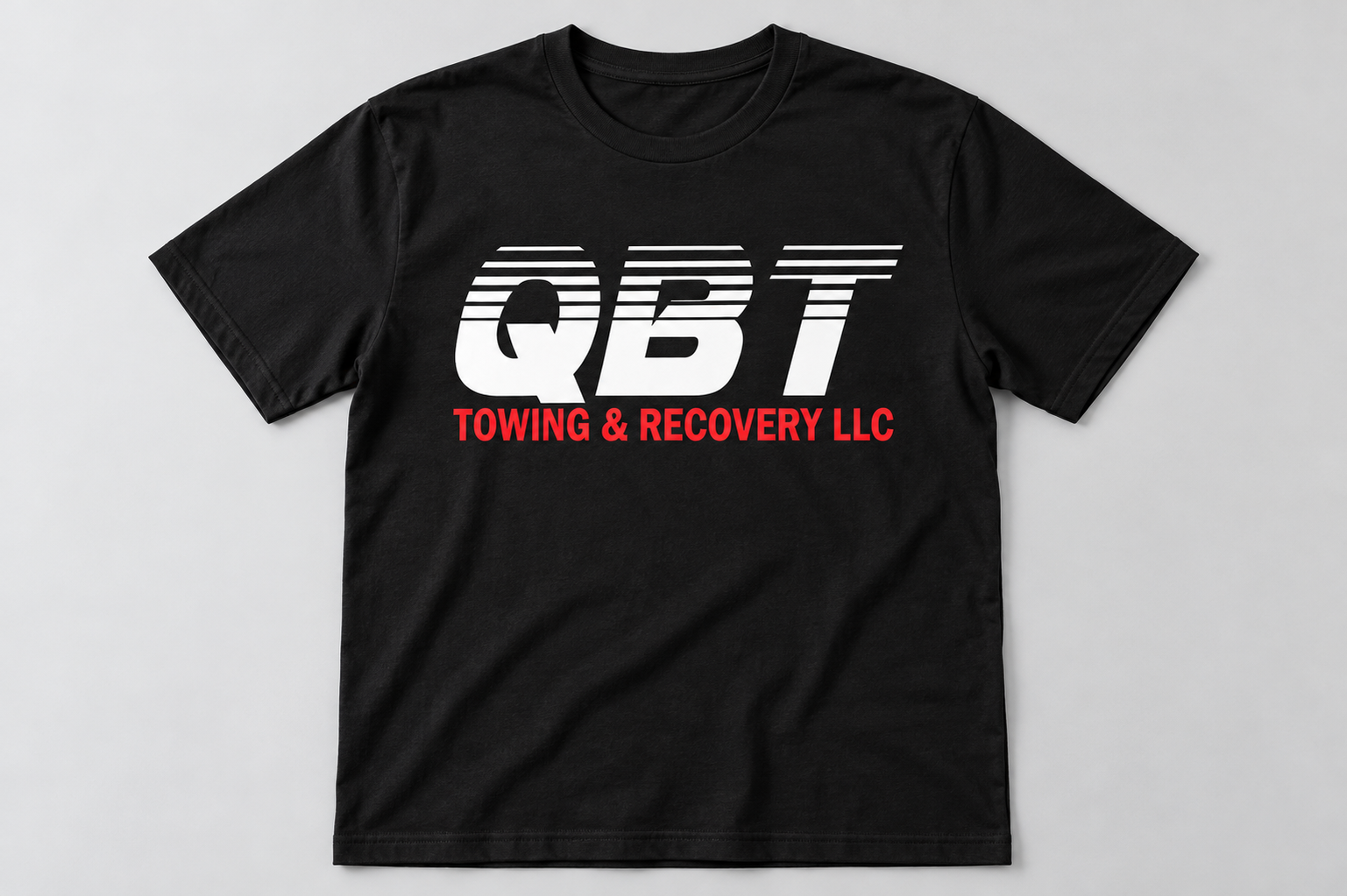 Black QBT Towing & Recovery T-shirt