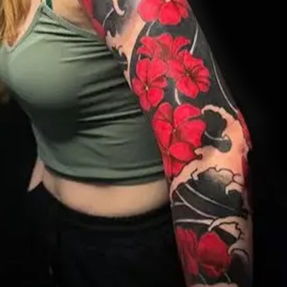 Joey japanese cherry blossom water sleeve