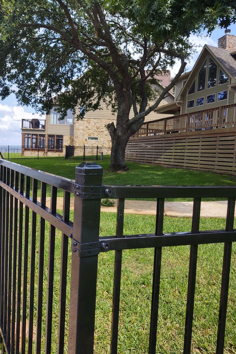 3 rail flat top ornamental