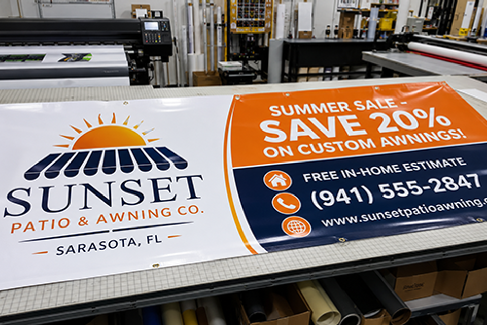 The top pringint banner