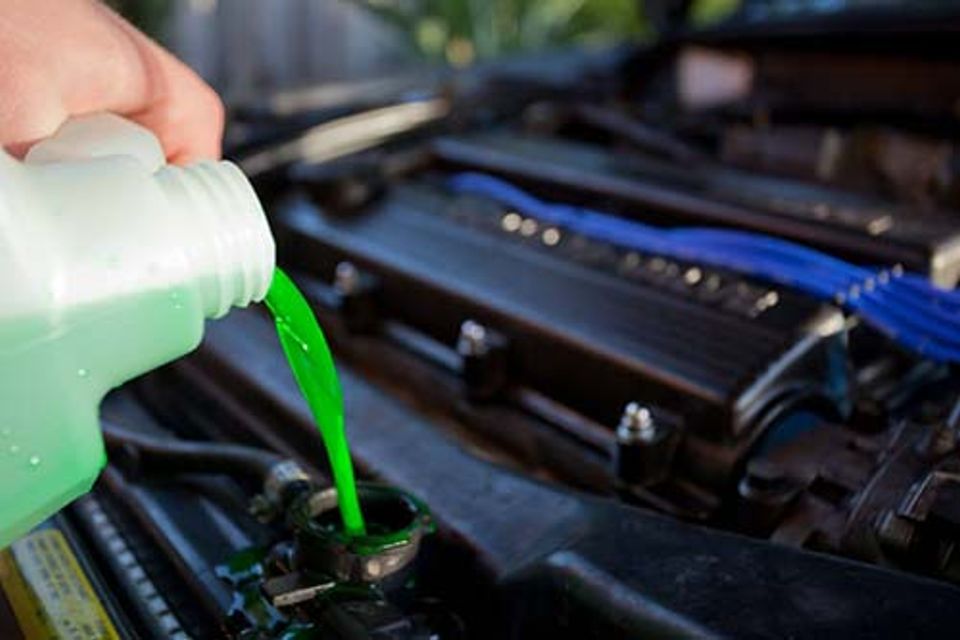 Fluid flush coolant service