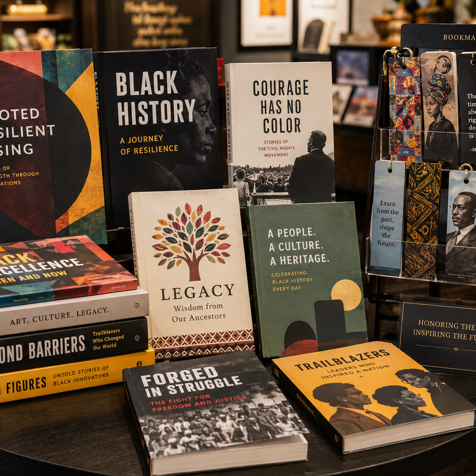 Gift Shop books and bookmarks