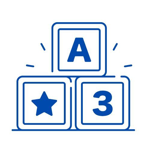 Learning blocks icon