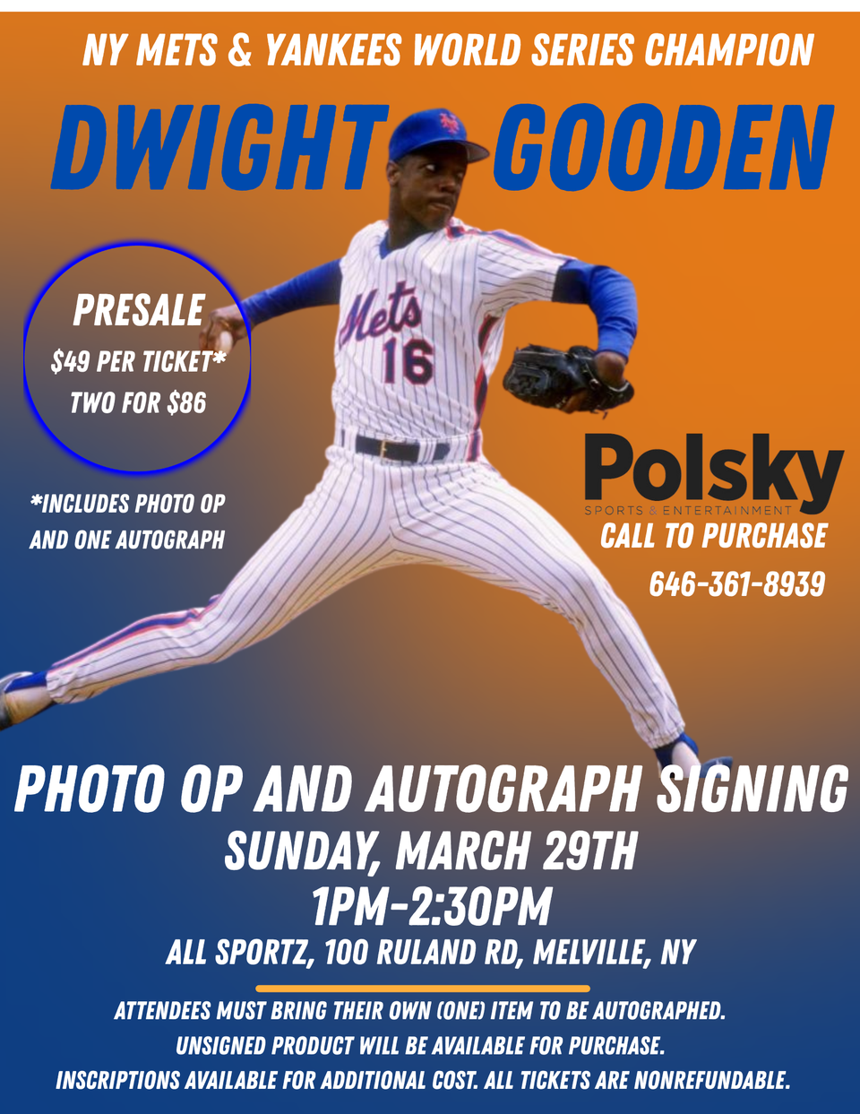 Blue retro store closed flyer