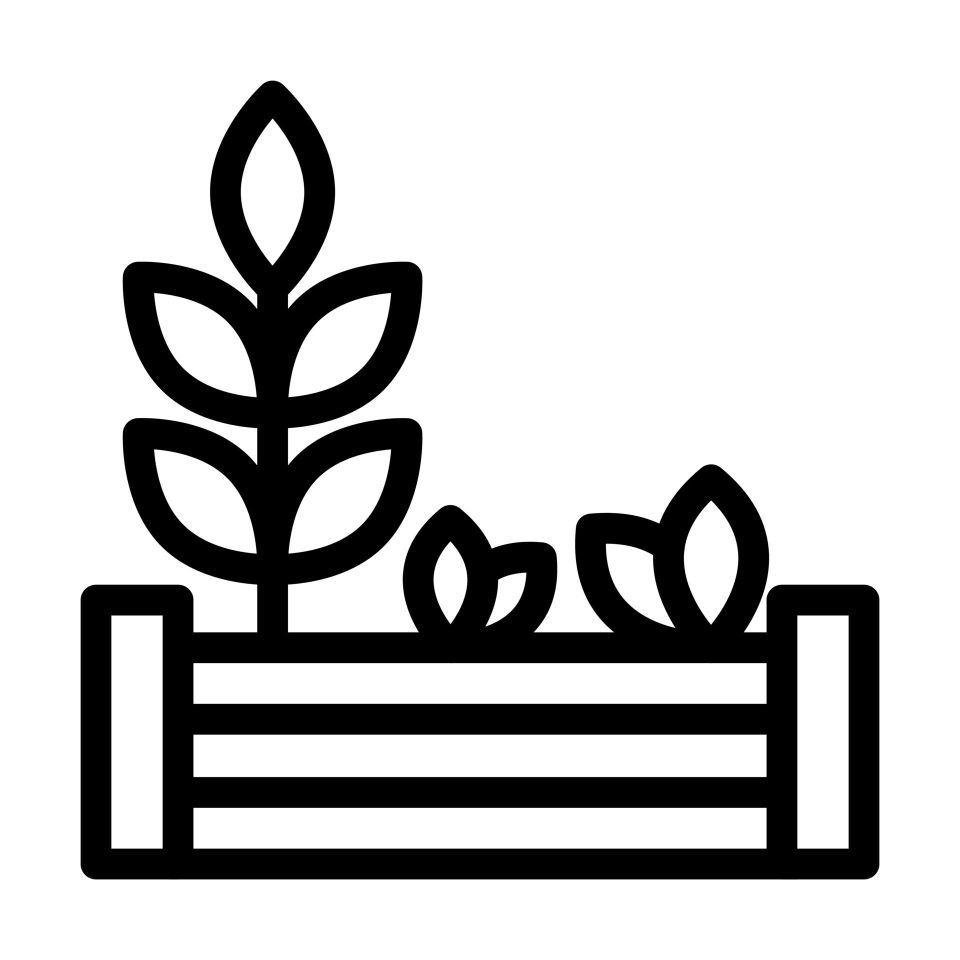 Garden icon design free vector