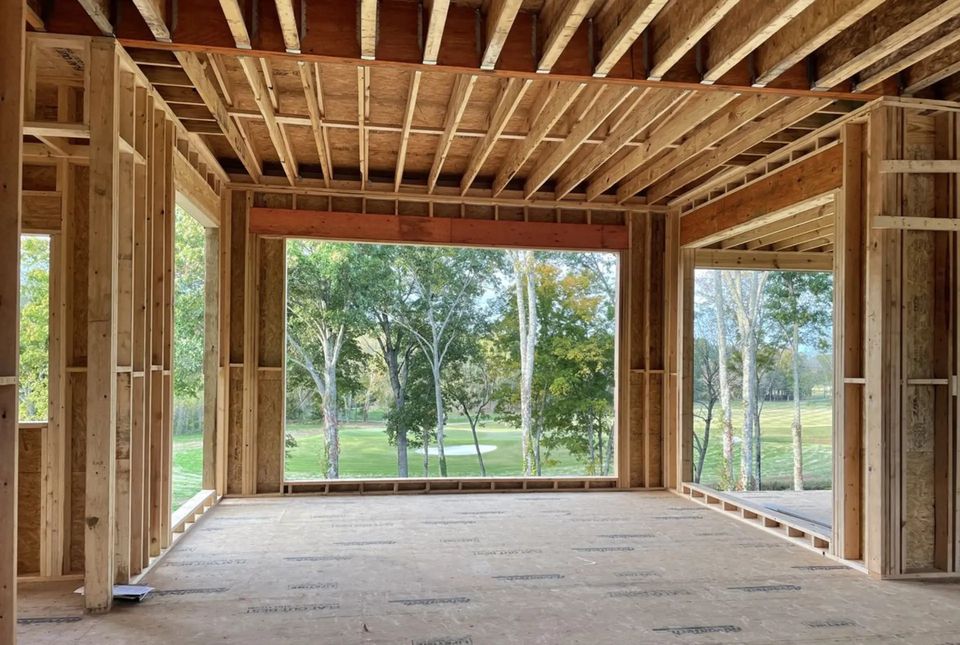 House in the process of being built