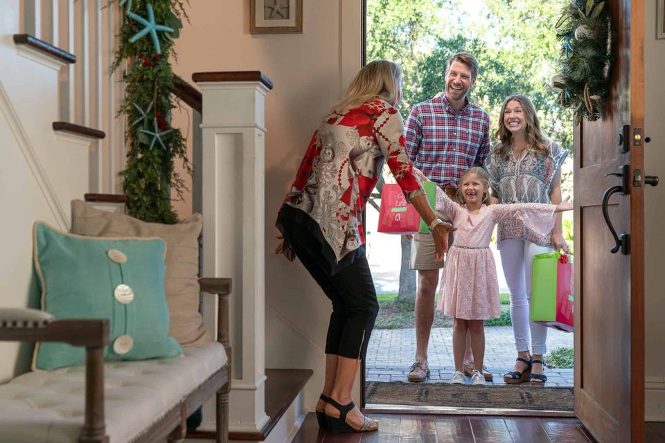 Family at doorjennifer4