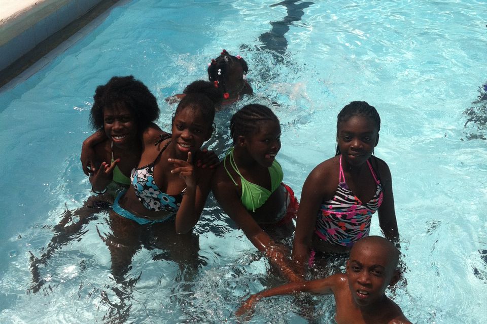 Summer camp pictures swiming pool 2013