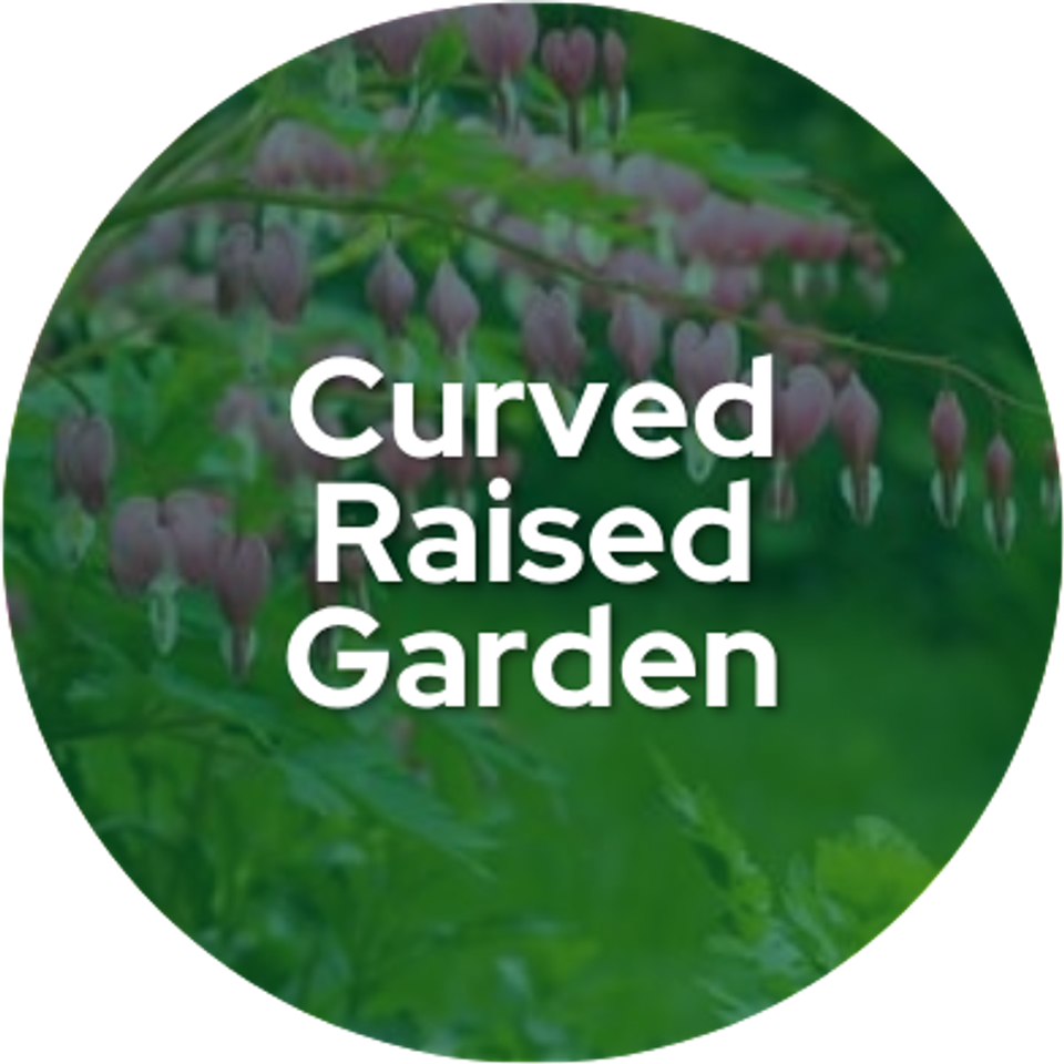 Curved raised garden
