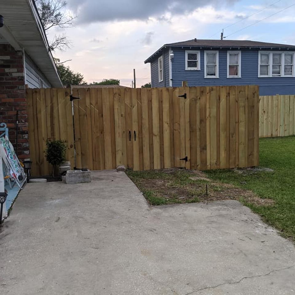 Decked out fence
