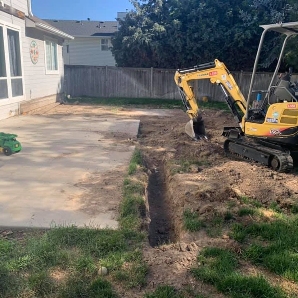Excavation for concrete in Boise Idaho