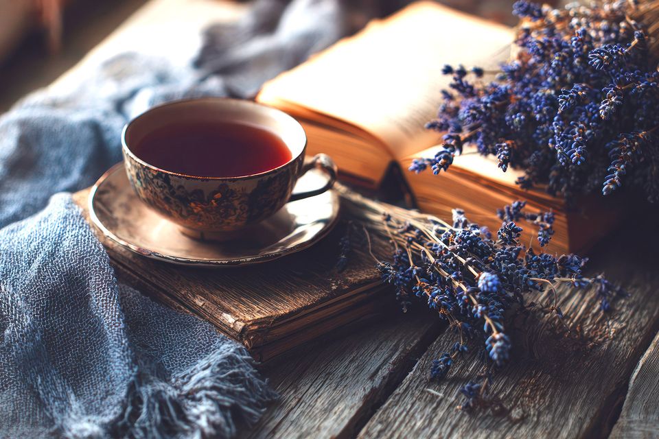 Tea cup lavendar