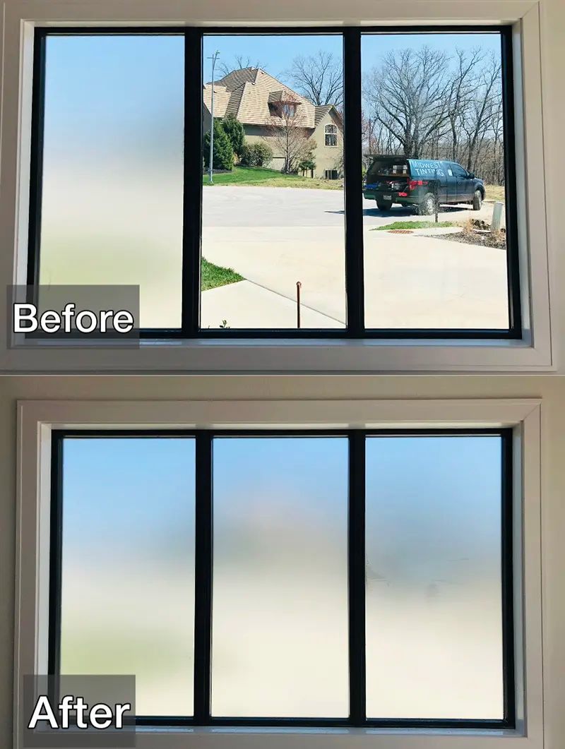 Clear frost window tint