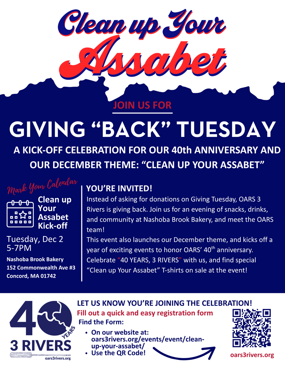 Oars giving back tuesday